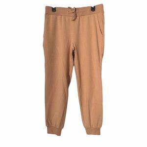 The Drop Women's Grace Supersoft Stretch Rib Cuff Jogger, Praline, Medium NWT